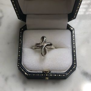 Eternal Ribbon Cross Ring James Avery Silver